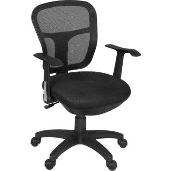 Regency Seating Regency Mesh Back Office Task Chair with Arms - Black 5125BK